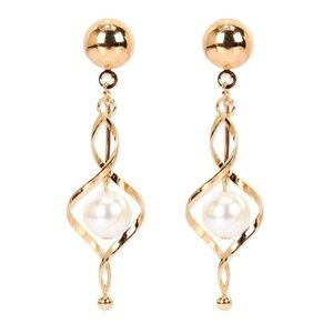 BEAUTIFUL CURL DROP EARRING